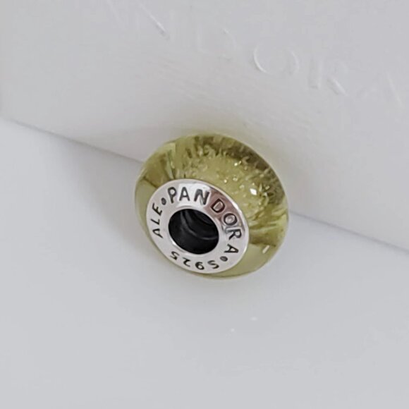 Pandora Belle’s Signature Color Yellow Beauty & Beast Murano Glass Charm Bead - Picture 2 of 6